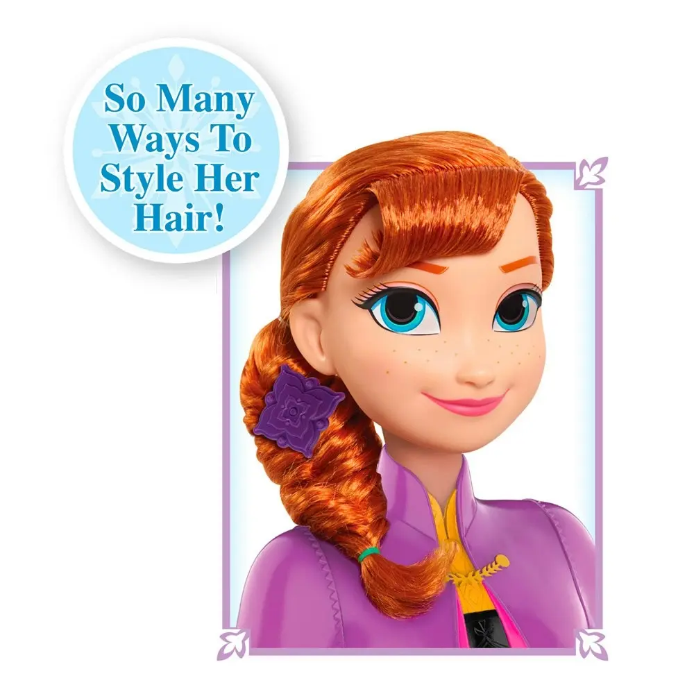 14pc Disney Frozen Basic Anna Styling Head Doll 3y+ Kids/Children Fun Play Toy