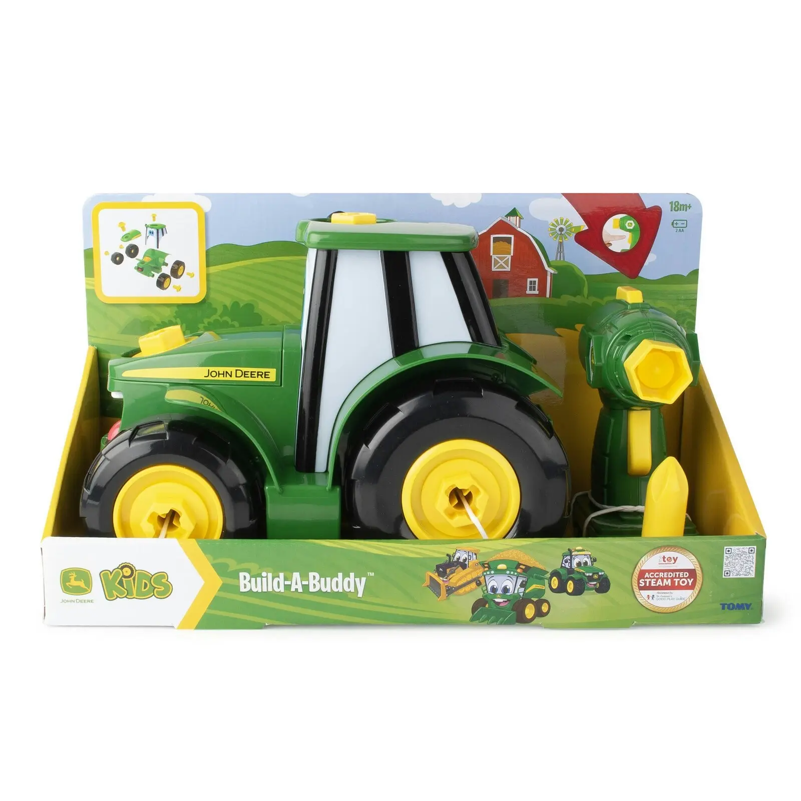 John Deere Build A Johnny Tractor Die Cast Vehicle/Car/Toy/Kids Interactive/Fun