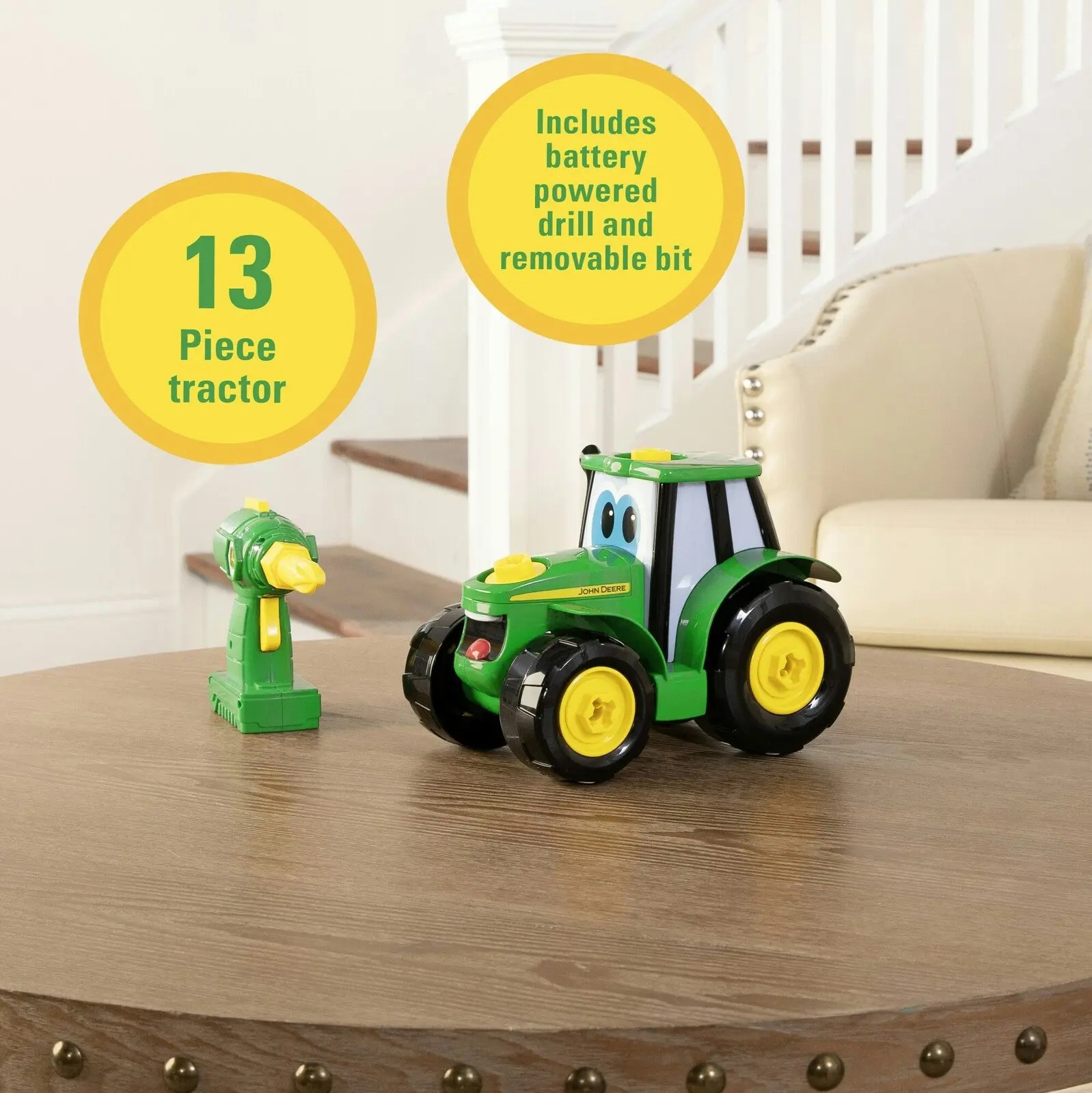 John Deere Build A Johnny Tractor Die Cast Vehicle/Car/Toy/Kids Interactive/Fun