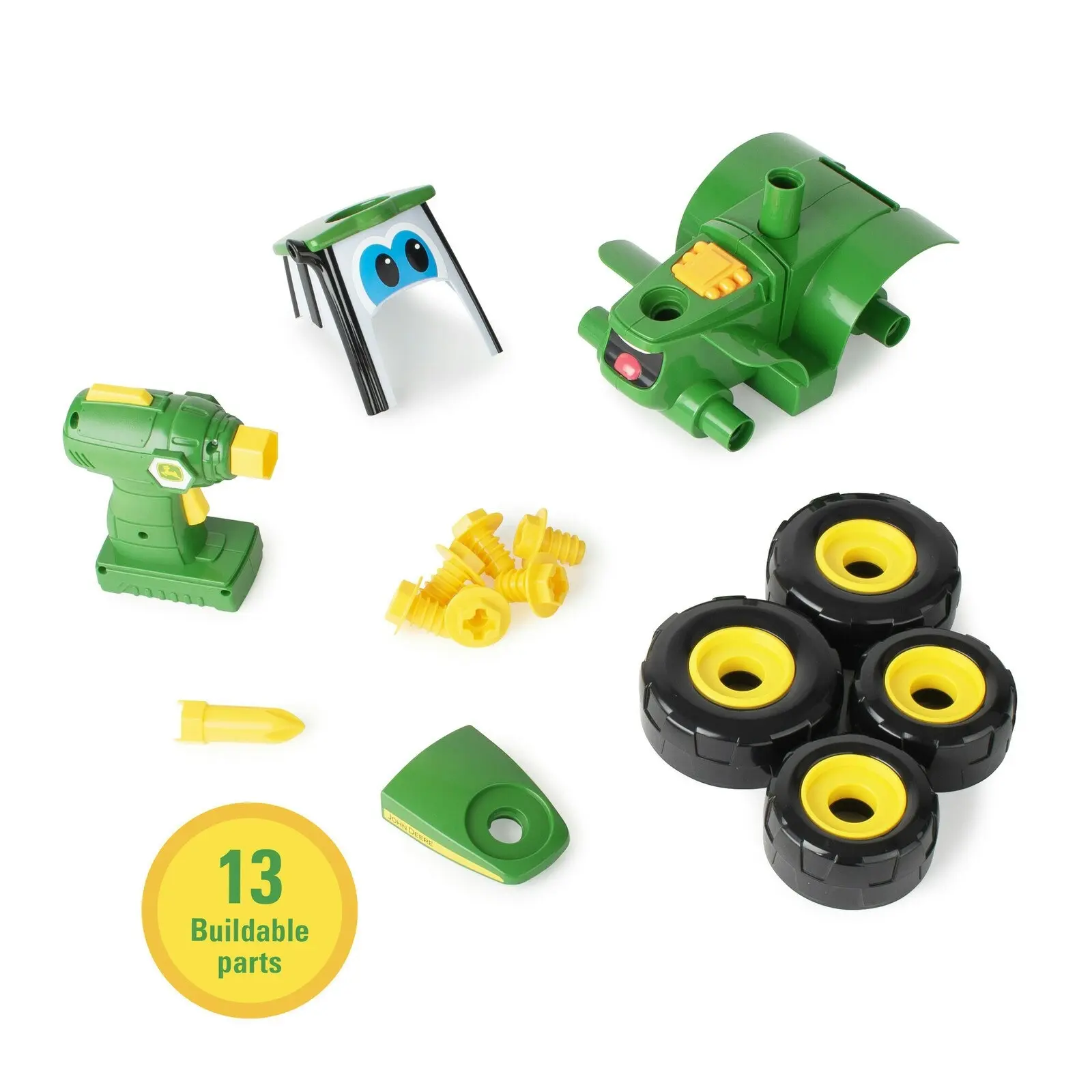 John Deere Build A Johnny Tractor Die Cast Vehicle/Car/Toy/Kids Interactive/Fun