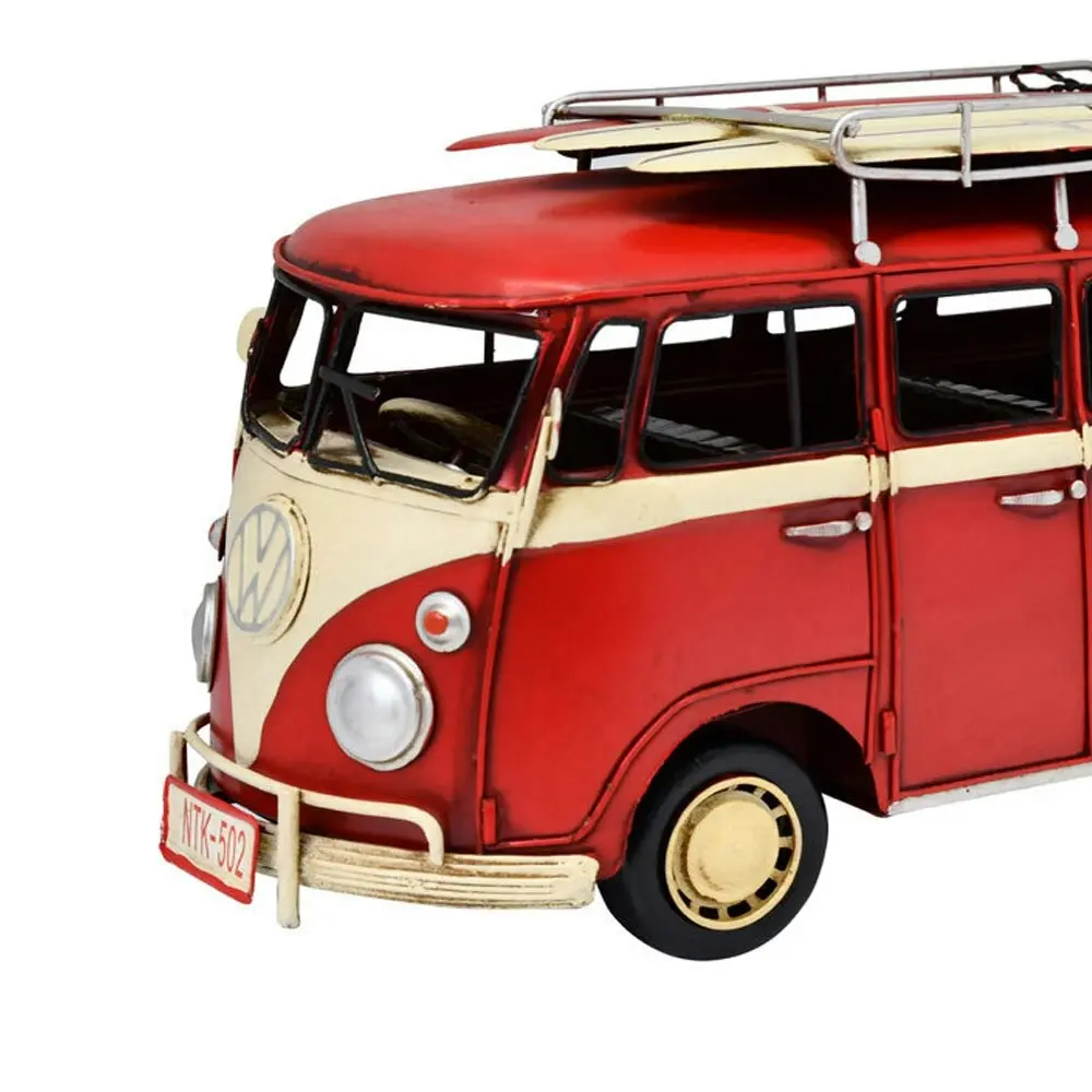 Boyle Volkswagen 32cm Kombi Van Ornament Diecast Vehicle Display Collectible Red