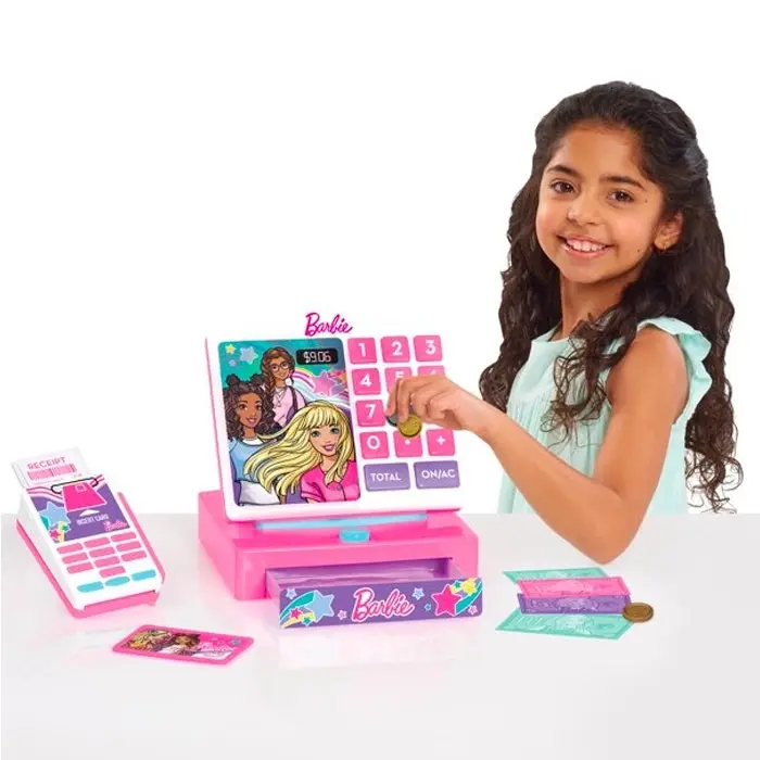 Barbie Pretend Play Kids/Sound Money Realistic Cash Register Play Pretend Toy