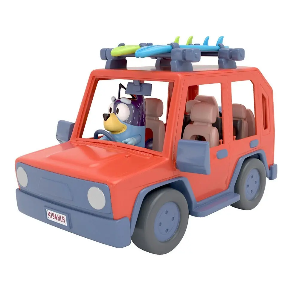 Bluey Series 2 Heeler 4WD Family Vehicle Playset w/ Dad Bandit Kids/Toddler 3y+