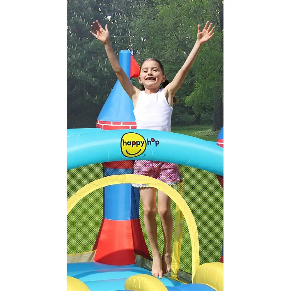 Happy Hop Inflatable 370cm Castle Bouncer w/ Double Slide Kids/Child Outdoor Toy