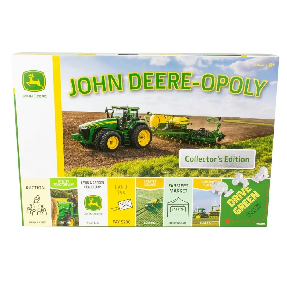 John Deere-Opoly Collector's Edition Kids/Children/Family Board Game Play 8y+