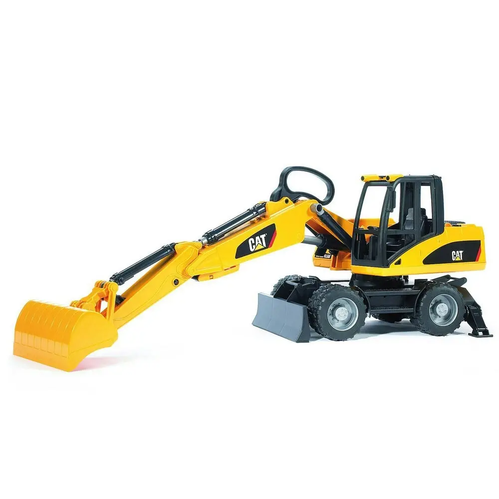 Bruder 1:16 Caterpillar 44cm Wheeled Excavator Toy Loader 4y+ Kids Toy Yellow