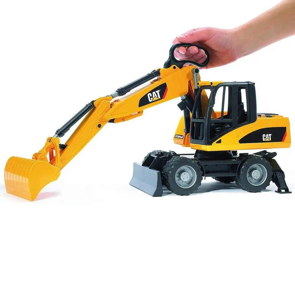 Bruder 1:16 Caterpillar 44cm Wheeled Excavator Toy Loader 4y+ Kids Toy Yellow