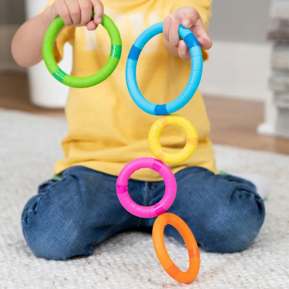 Fat Brain Toys Tinker Rings Stacking Learning/Educational Toy 2y+ Kids/Children