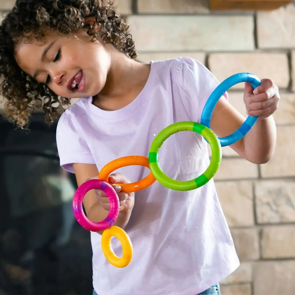 Fat Brain Toys Tinker Rings Stacking Learning/Educational Toy 2y+ Kids/Children