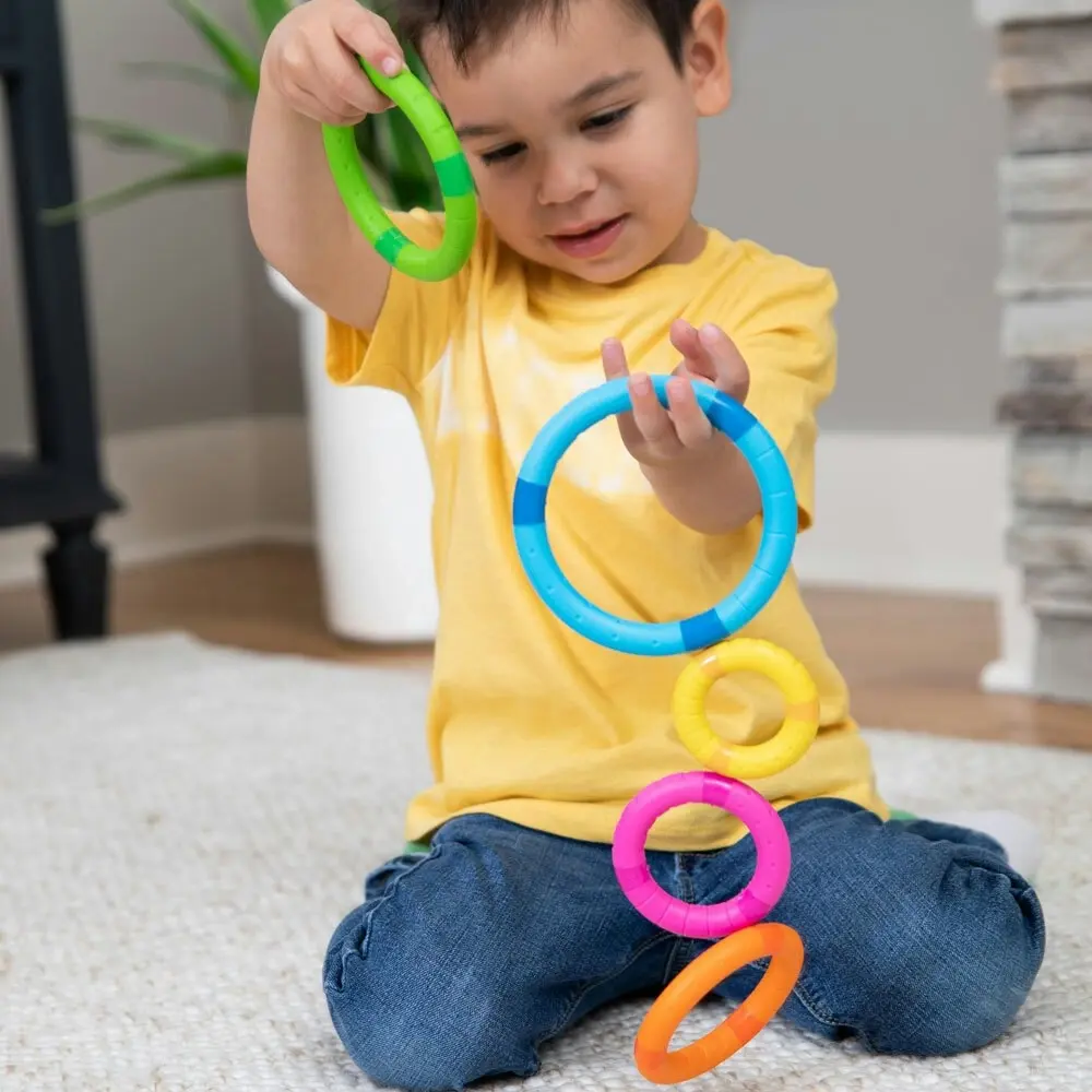 Fat Brain Toys Tinker Rings Stacking Learning/Educational Toy 2y+ Kids/Children