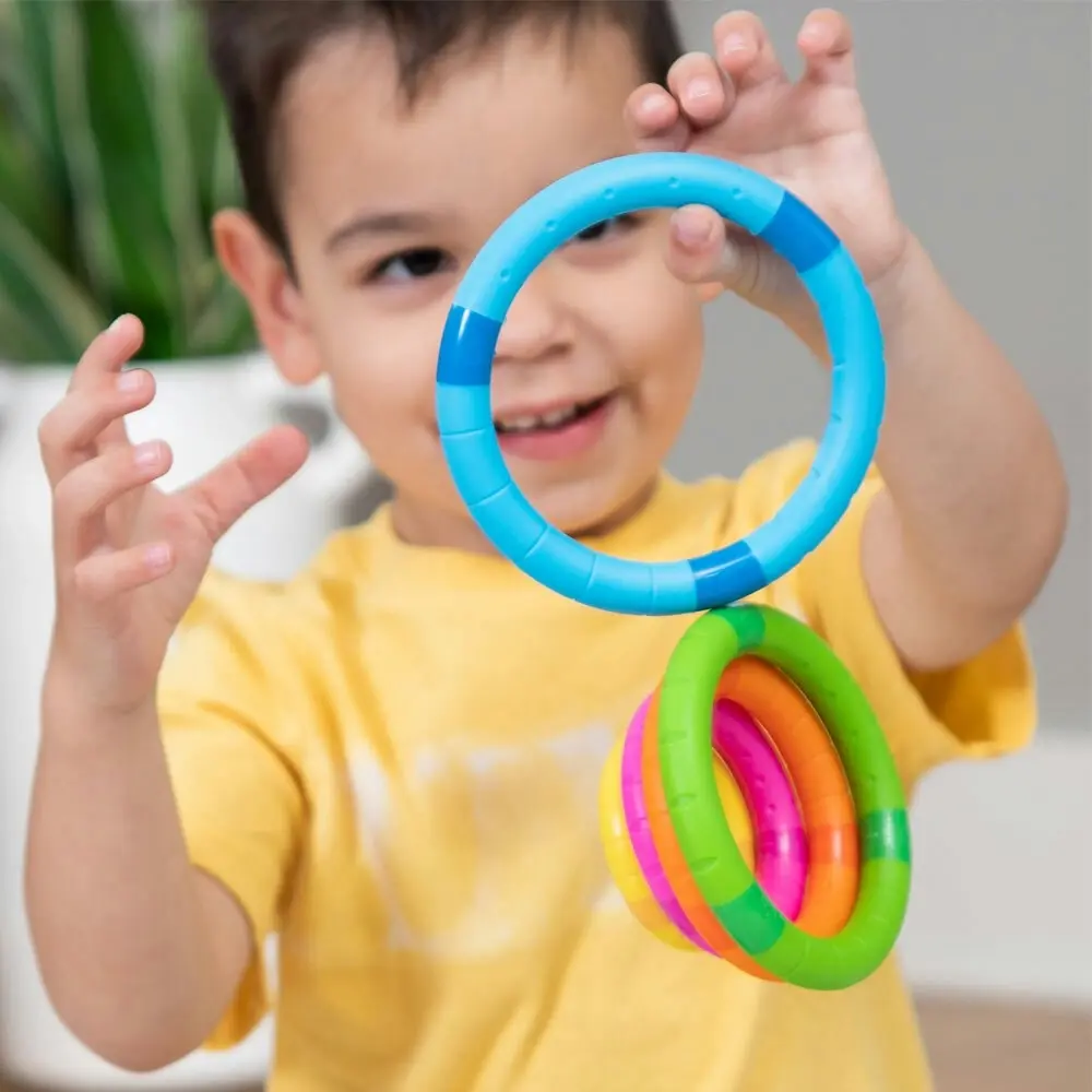 Fat Brain Toys Tinker Rings Stacking Learning/Educational Toy 2y+ Kids/Children