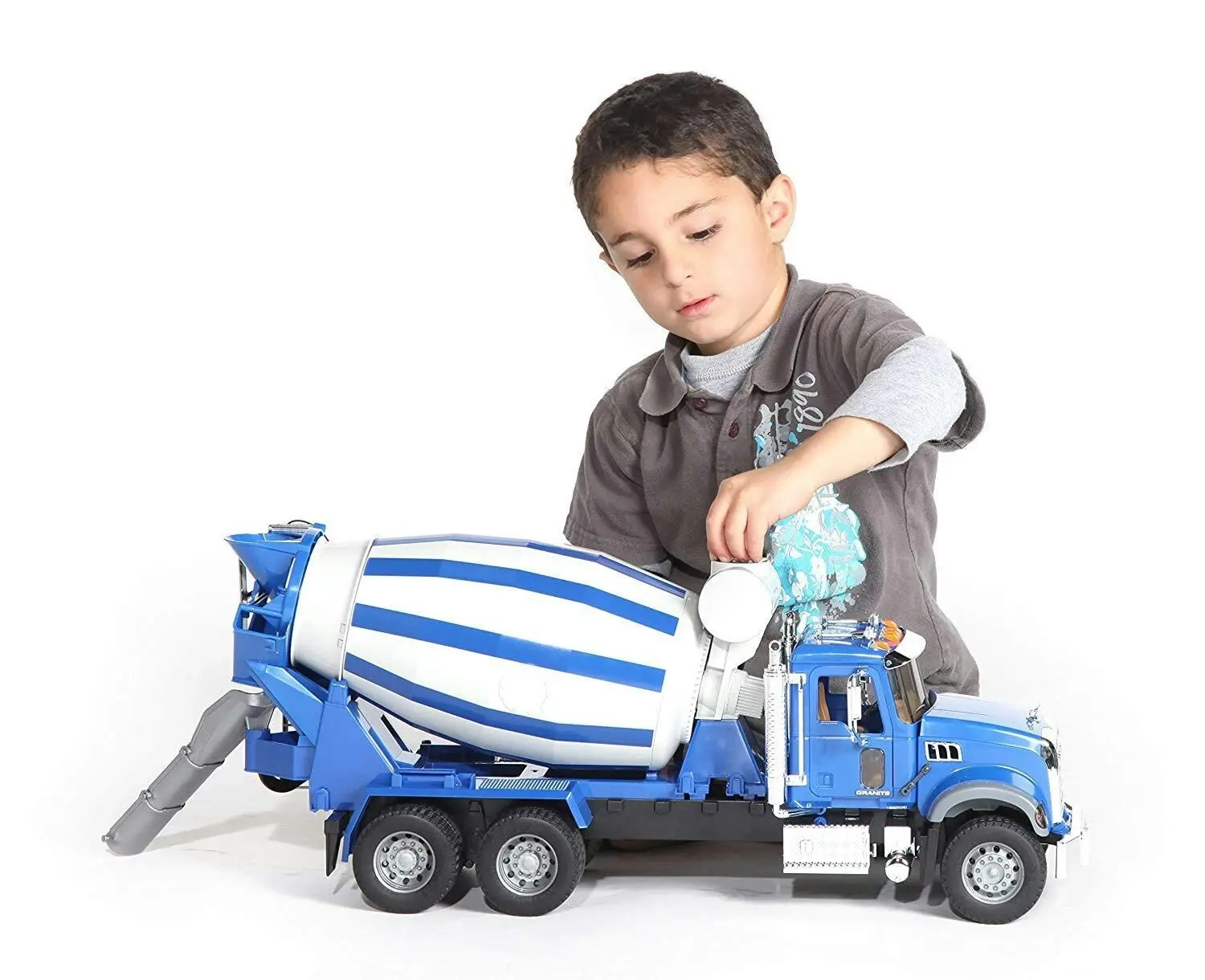 Bruder 1:16 Mack Granite Construction Cement Mixer Truck Kids 4y+ Vehicle Toy BL