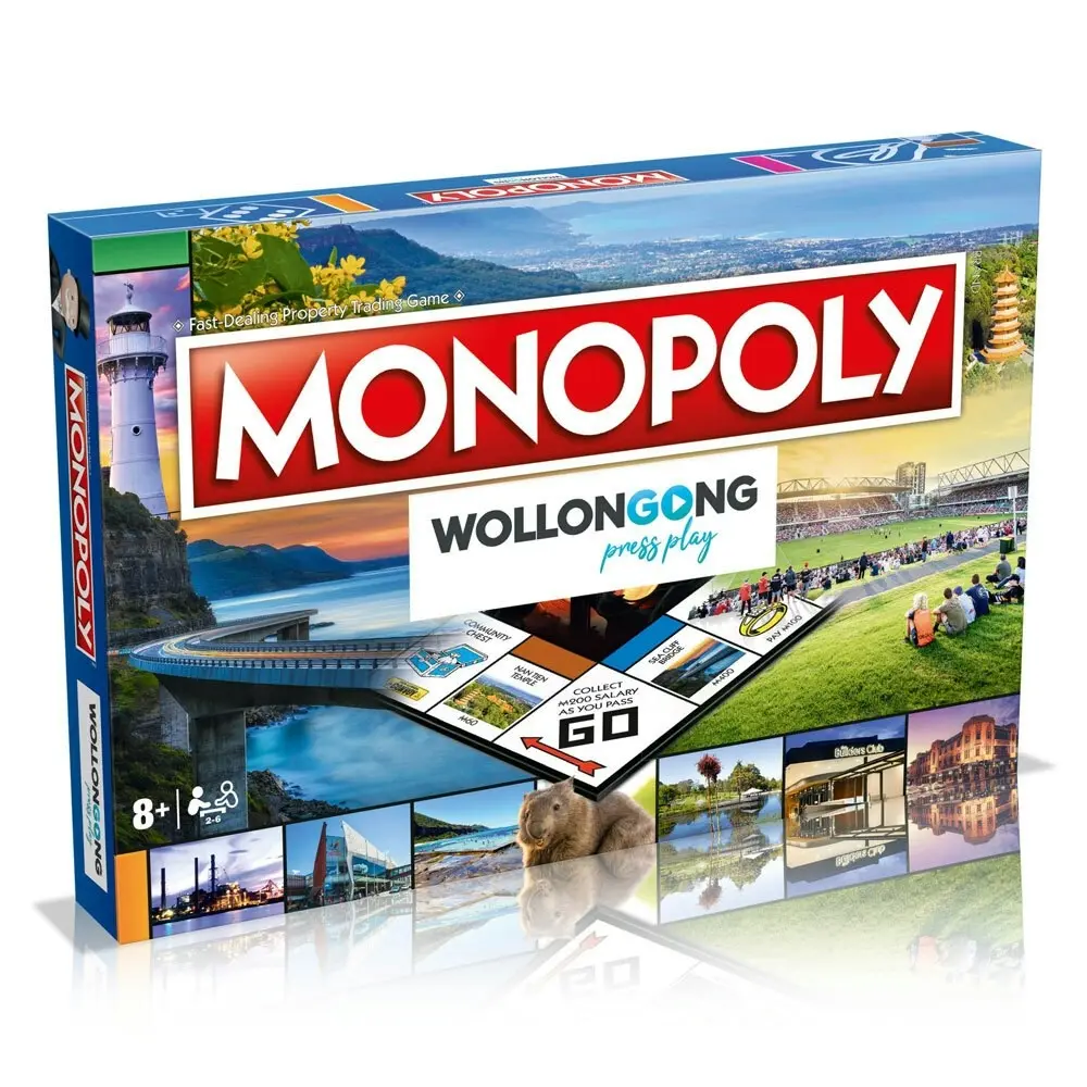 Monopoly Coastal City of Wollongong Edition Family/Friends Board Game Kids 8y+