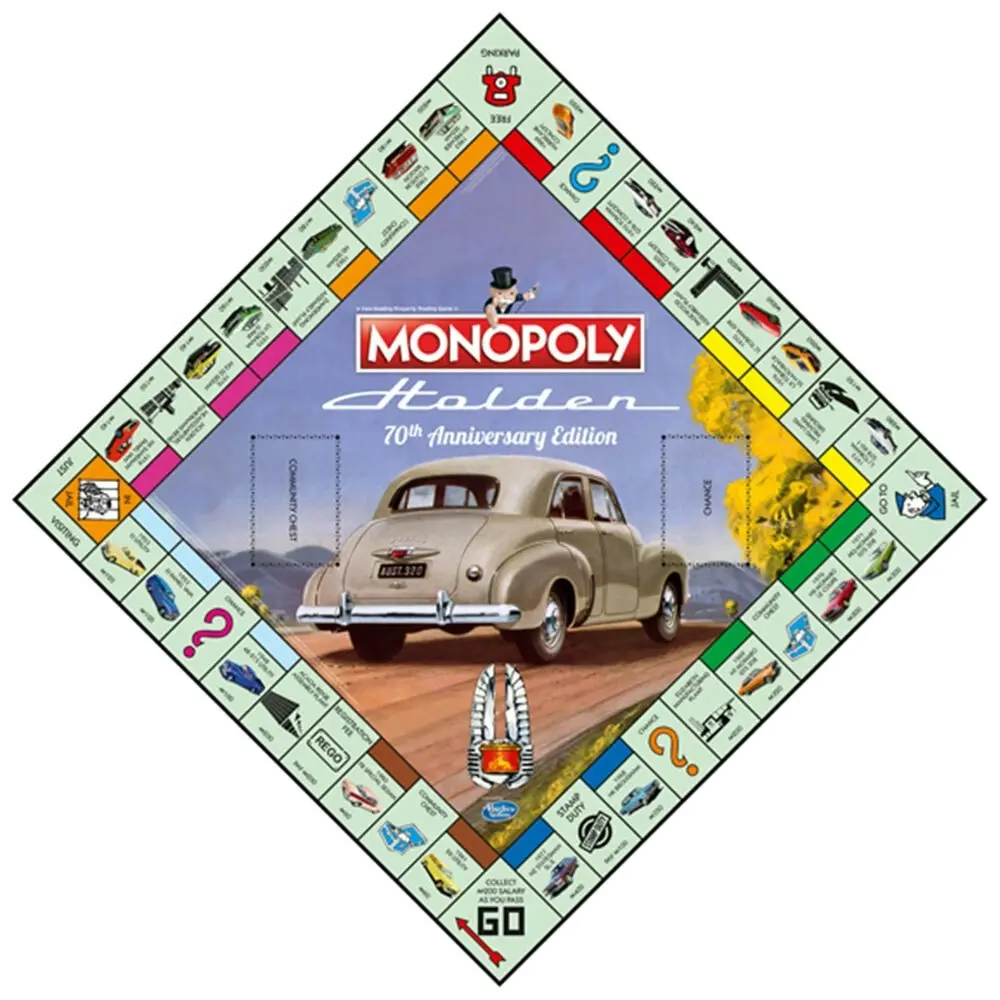 Monopoly Holden 70th Board Game 8y+ Family/Kids/Adult Play Cards/Money/Toy 8y+