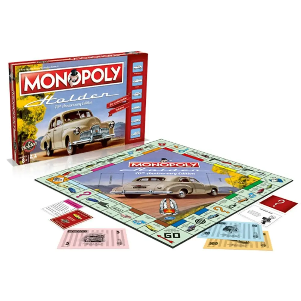 Monopoly Holden 70th Board Game 8y+ Family/Kids/Adult Play Cards/Money/Toy 8y+