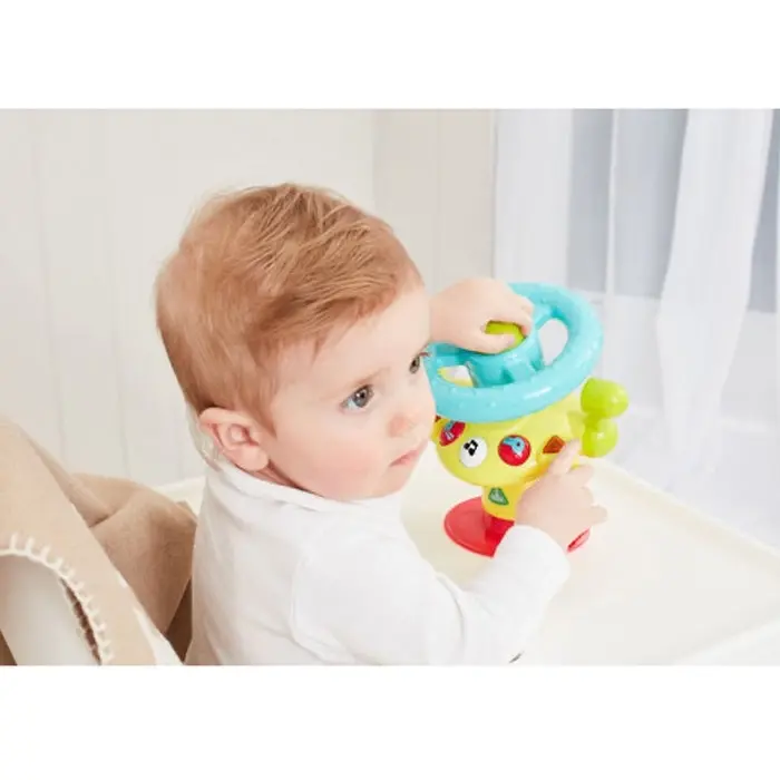 Elc Highchair Steering Wheel Interactive Sound Toy 6-18m Infant/Toddler/Baby