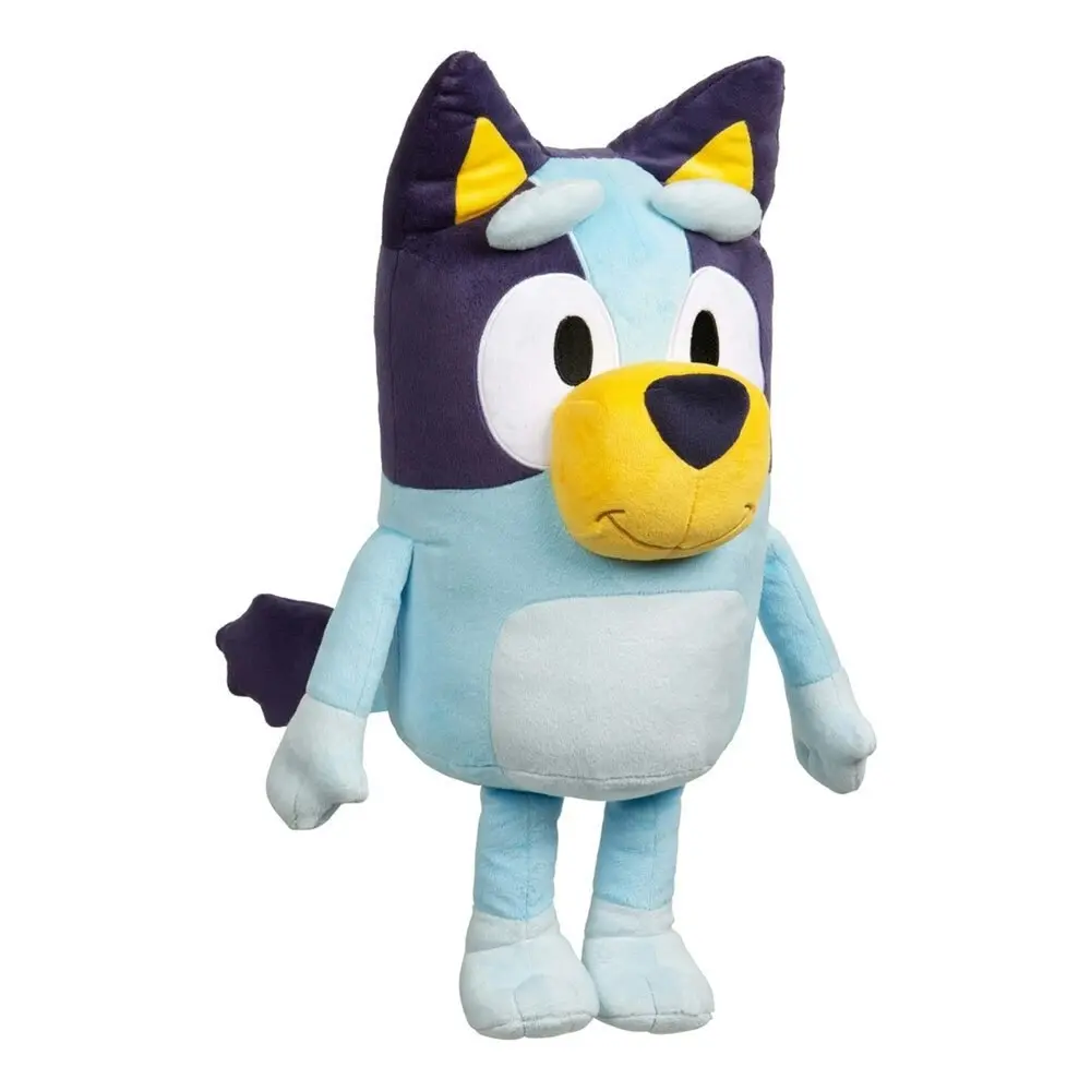 Bluey 45cm Standing Large Soft Plush/Stuff Toy/Dog Kids/Toddler 3y+ Blue