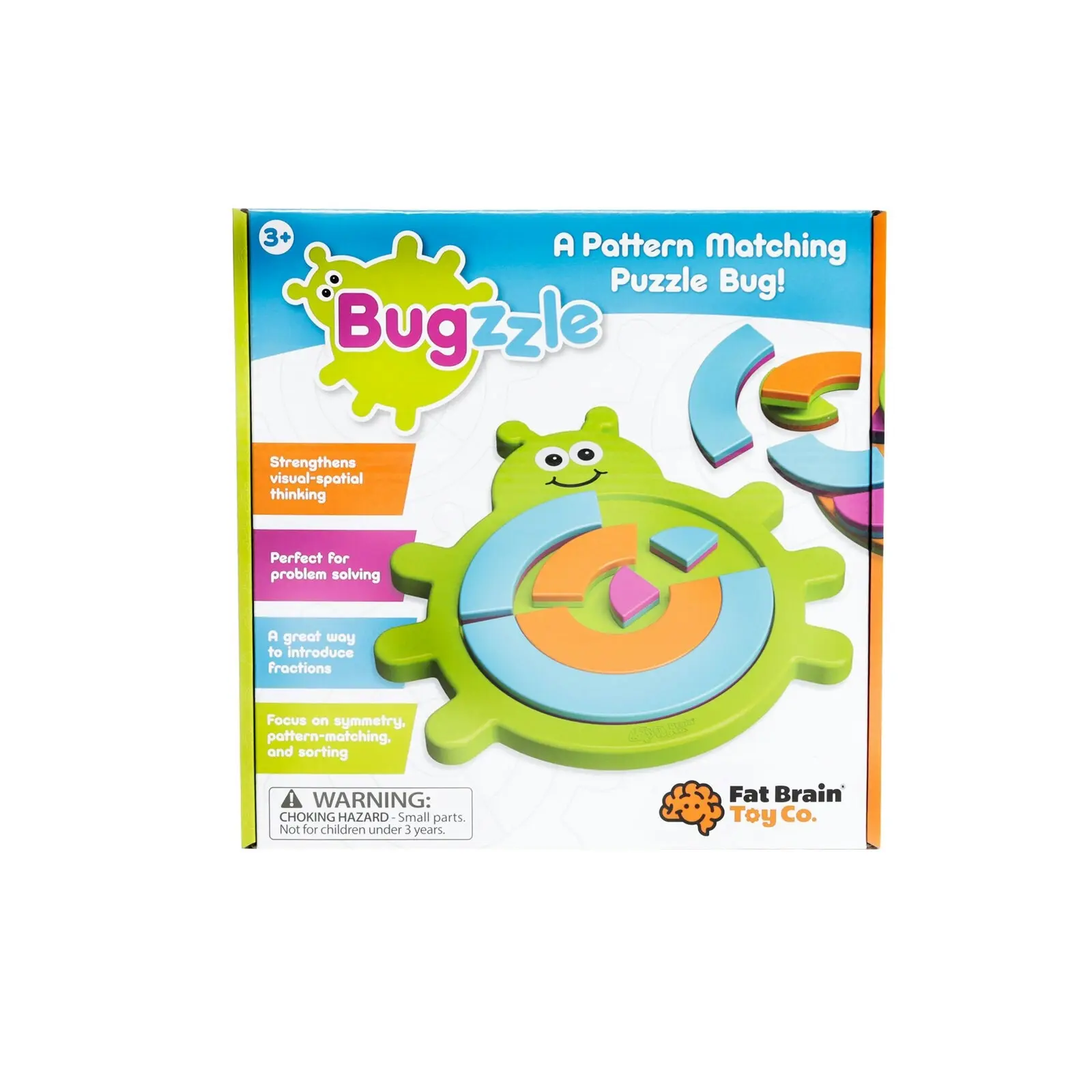 Fat Brain Toy Co Bugzzle Kids/Toddler 3y+ Educational Animal Bug Puzzle Toy Game