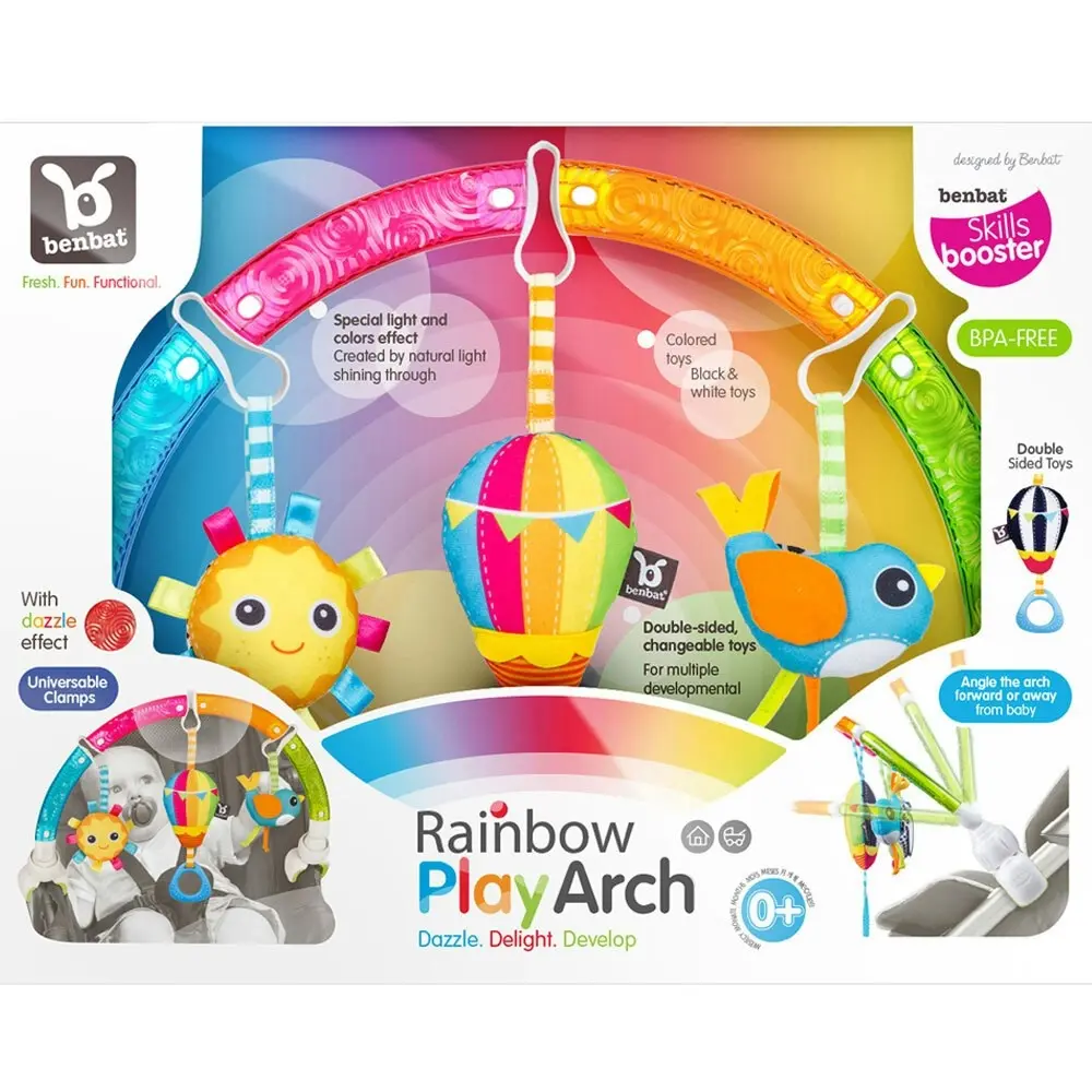 Benbat Dazzle Rainbow Play Hanging Arch Stroller/Bouncers Baby Educational Toys