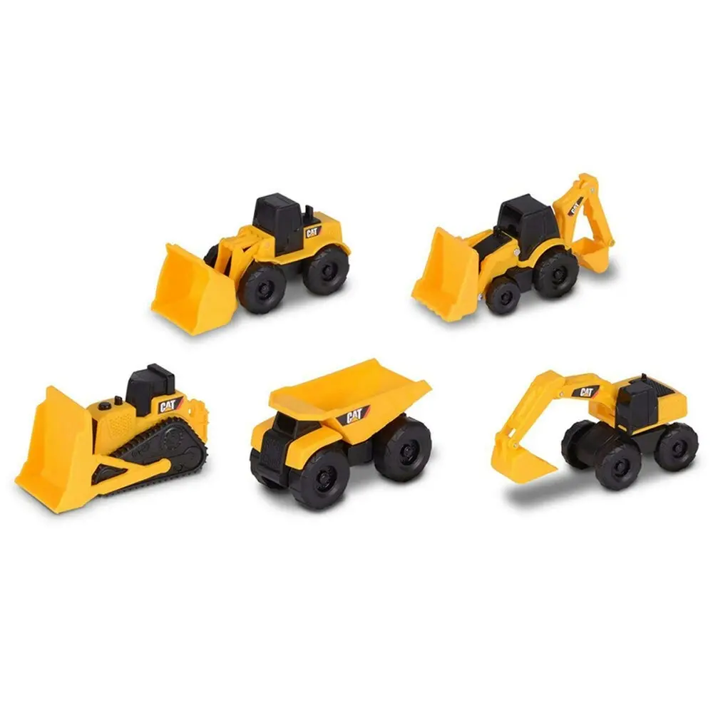 5PK Cat Mini Machines Truck  Construction Vehicle Toy Kids/Children 3y+ Yellow