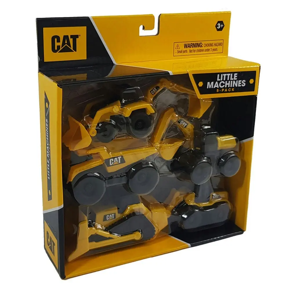 5PK Cat Mini Machines Truck  Construction Vehicle Toy Kids/Children 3y+ Yellow