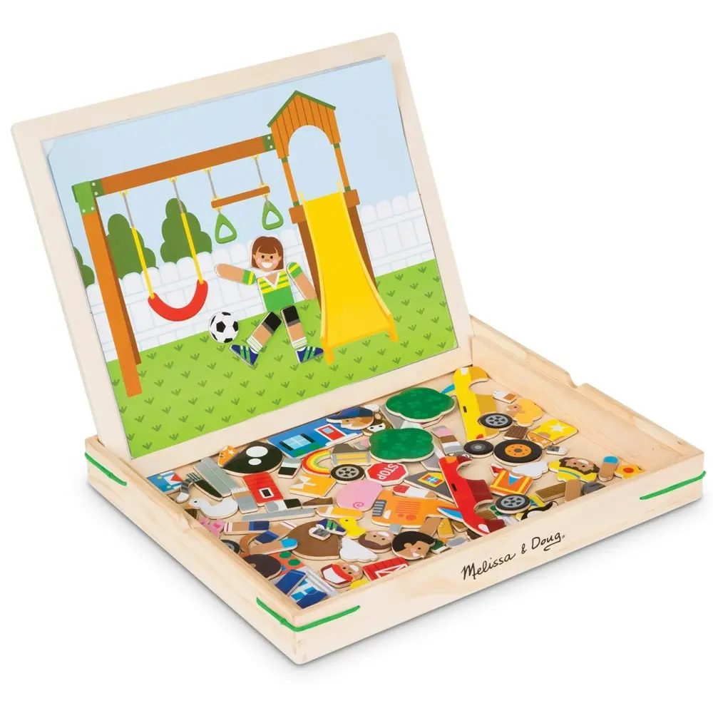 Melissa & Doug Kids/Children Wooden Magnetic Matching Learning Picture Toy Game