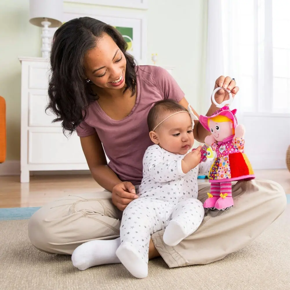 Lamaze Play and Grow Doll My Friend Emily Baby Educational Toy for Stroller/Bag