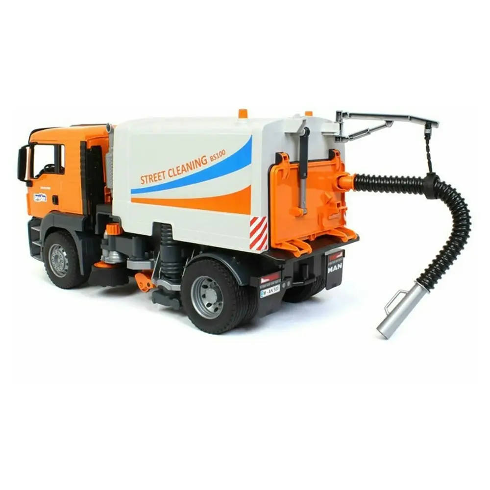 Bruder BS100 1:16 TGS Street Sweeper Cleaning Truck Kids Pretend Play Toy 4y+