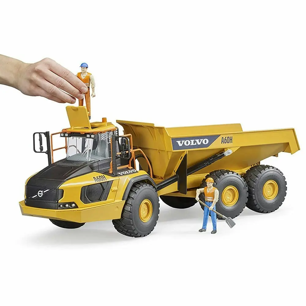 Bruder 1:16 Volvo A60H Construction Hauler Kids/Boys 3y+ Toy Dump Truck Yellow