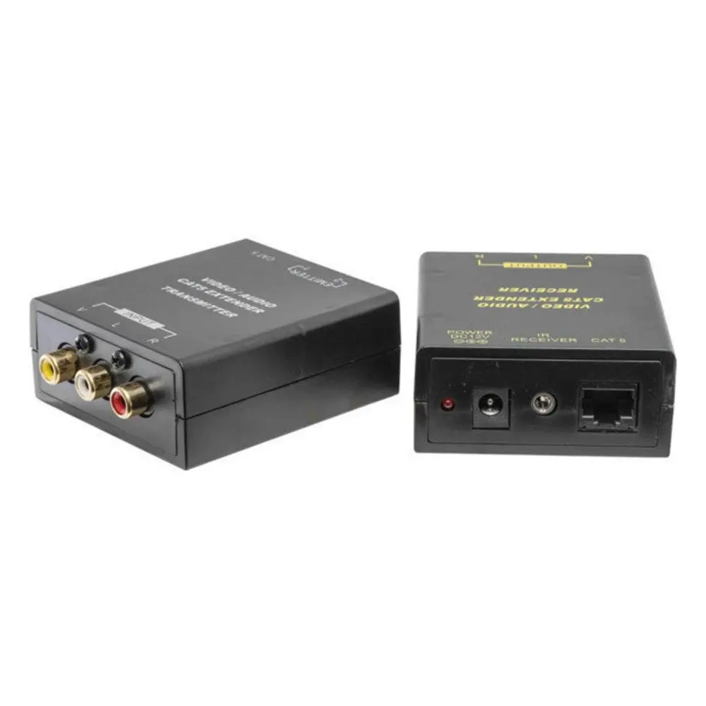 Composite RCA AV Video/Audio Cat5 Extender/IR emitter/Foxtel iQ2/iQ3 Compatible