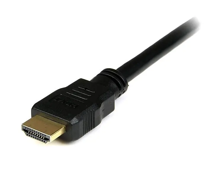 Star Tech 2M 4K/2K/1080p UHD Gold Plated Male/Female HDMI Extension Cable Black