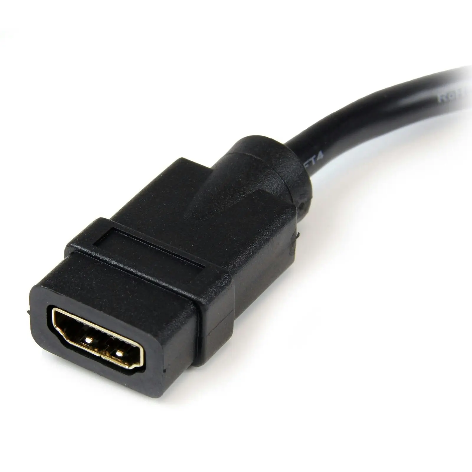 Star Tech 8in Female HDMI to Male DVI-D Video Cable Adapter for Laptop Black