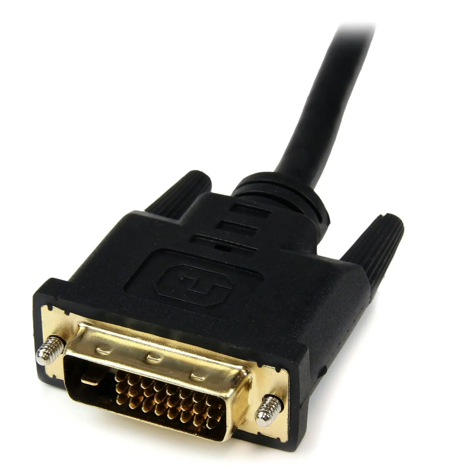 Star Tech 8in Female HDMI to Male DVI-D Video Cable Adapter for Laptop Black