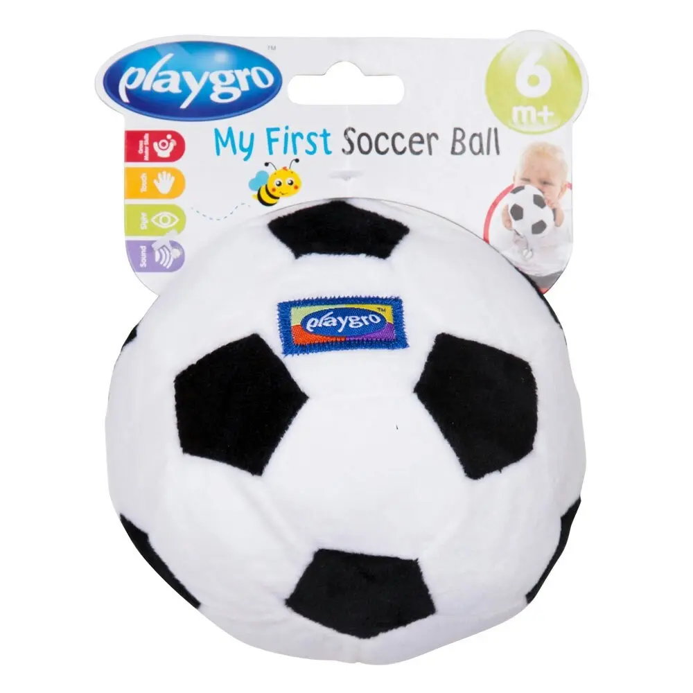 Playgro My First Soccer/Football Ball Baby/Toddler Plush/Soft/Play Toys 6m+