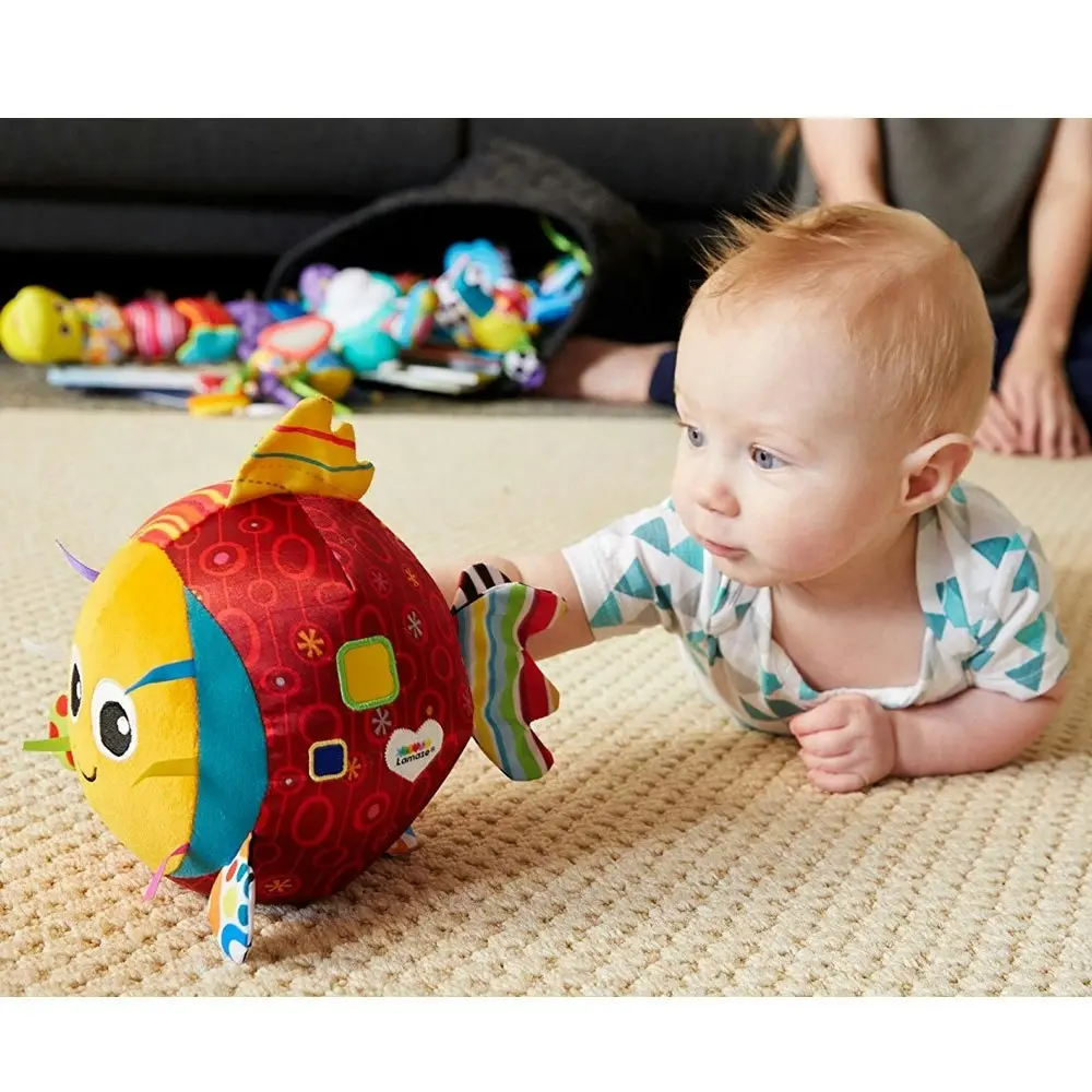 Lamaze Rolling Rosa Fish/Fabric Soft Toy/Plush Baby/Kids/Infant w/ Chimes/Sounds