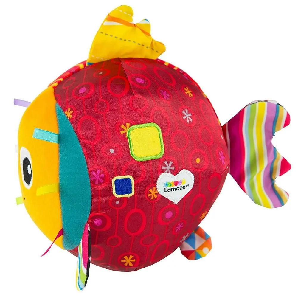 Lamaze Rolling Rosa Fish/Fabric Soft Toy/Plush Baby/Kids/Infant w/ Chimes/Sounds