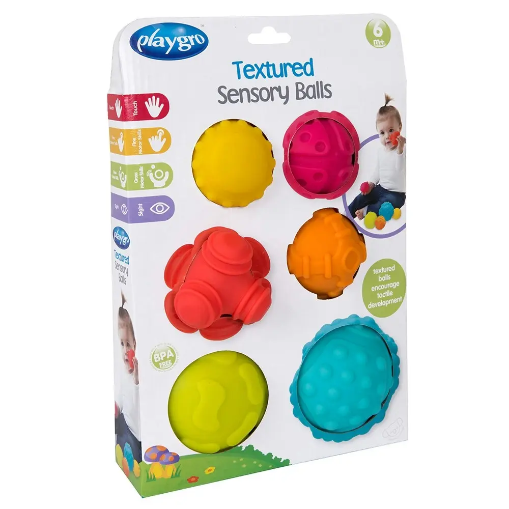 Playgro Textured Sensory Balls Tub/Shower Play/Fun Kids/Baby Bath Toy 6m+