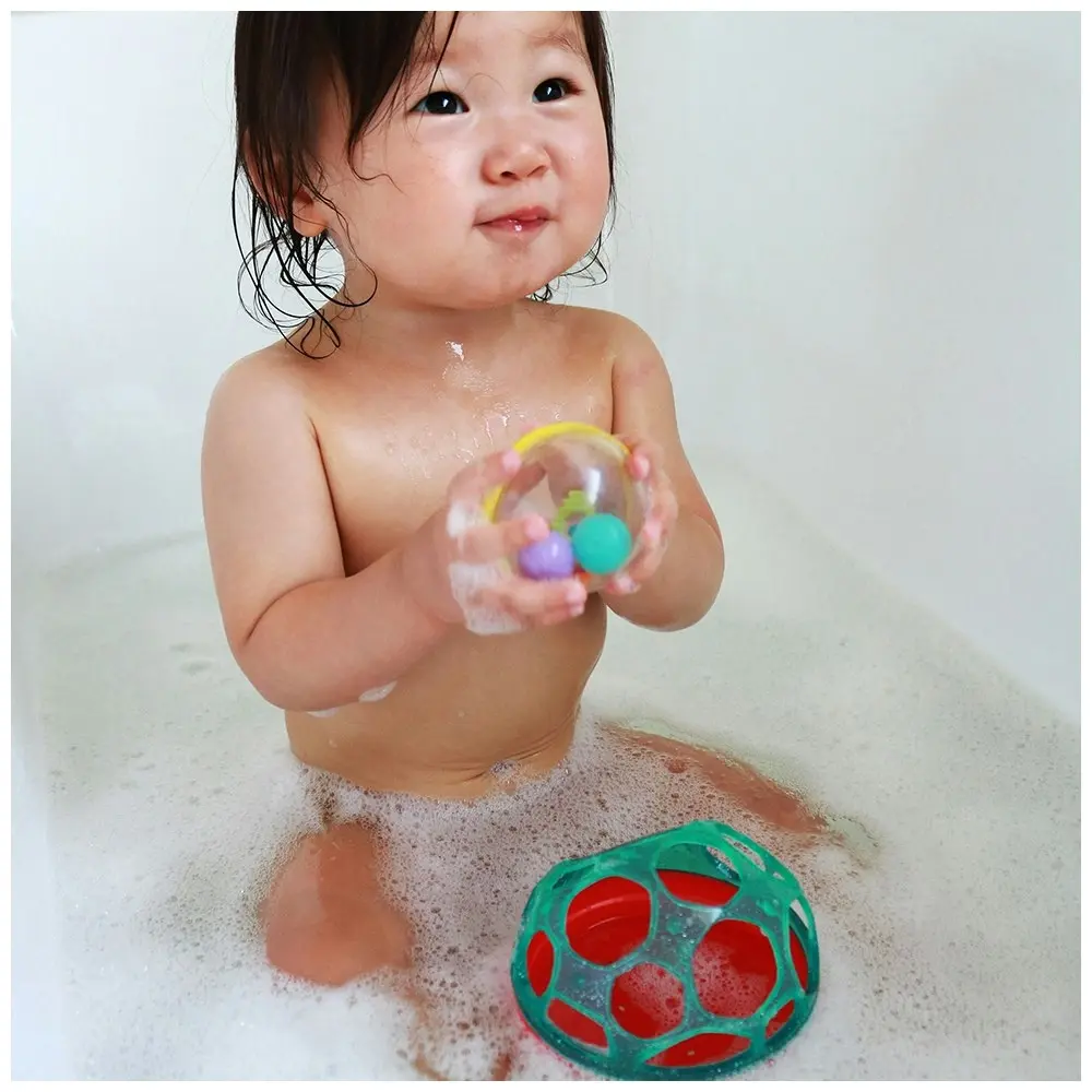 Playgro Bendy Bath Ball Rattle Tub/Shower Play/Fun Kids/Baby Bath Toy 6m+