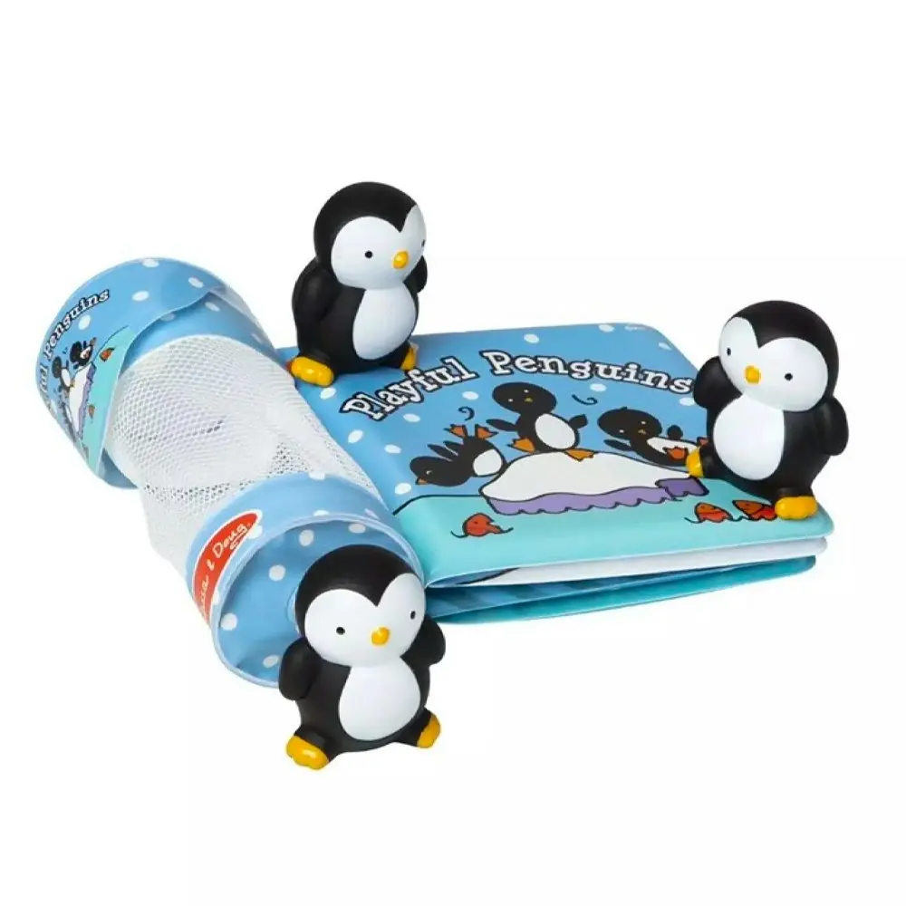 Melissa & Doug Float Alongs Baby/Toddler Penguins Book Bath/Water Play Toy Set