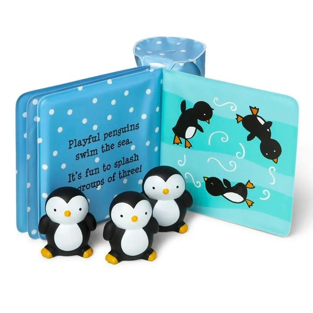 Melissa & Doug Float Alongs Baby/Toddler Penguins Book Bath/Water Play Toy Set