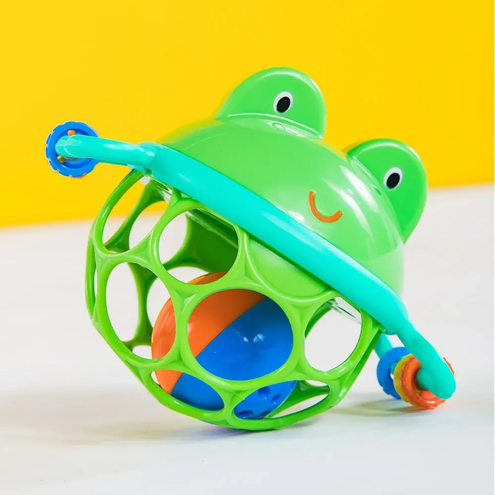 Bright Starts Oball Jingle & Shake Froggy Rattle Toys Pal Kids/Baby/Toddler 0m+