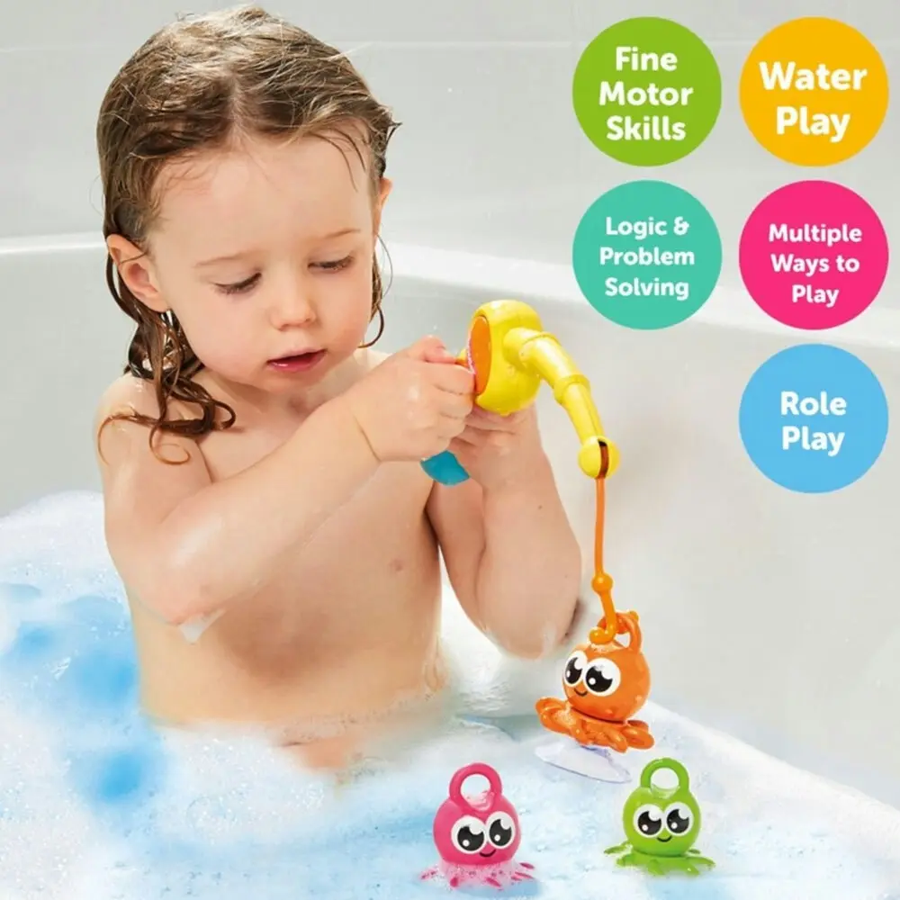 Tomy Toomies 3-In-1 Fishing Frenzy Bath Time Fun Activity Toy Baby/Toddler 18m+