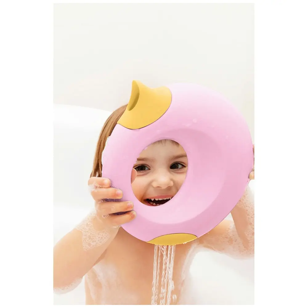 Quut Cana 19cm Small Water Can Bath Play Toys for Kids Sweet Pink/Yellow Stone