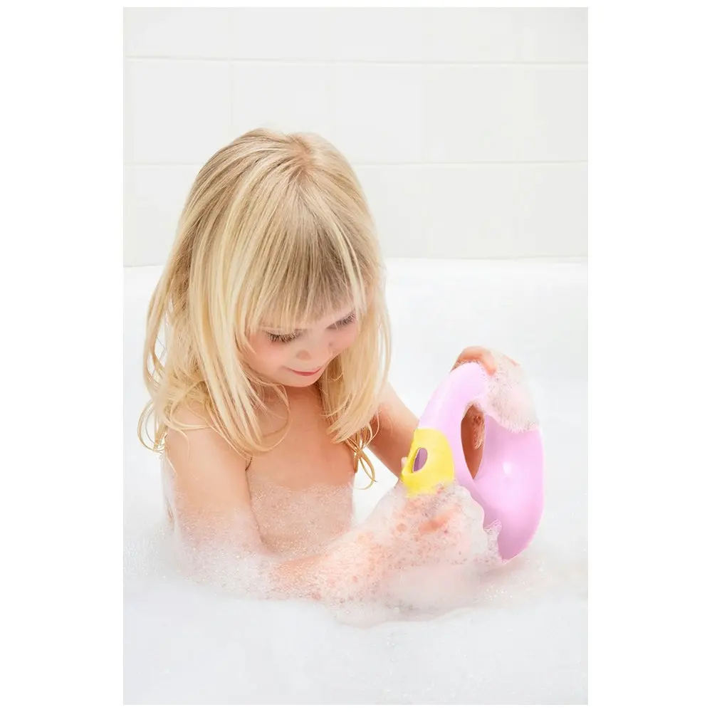 Quut Cana 19cm Small Water Can Bath Play Toys for Kids Sweet Pink/Yellow Stone