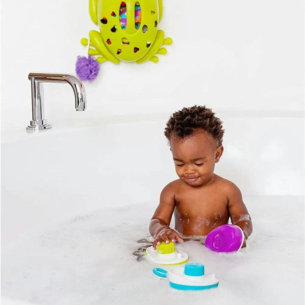 3PK Boon Tones Musical Water Boats Set Bath/Bathing Kids/Baby/Toddler Toys 1y+