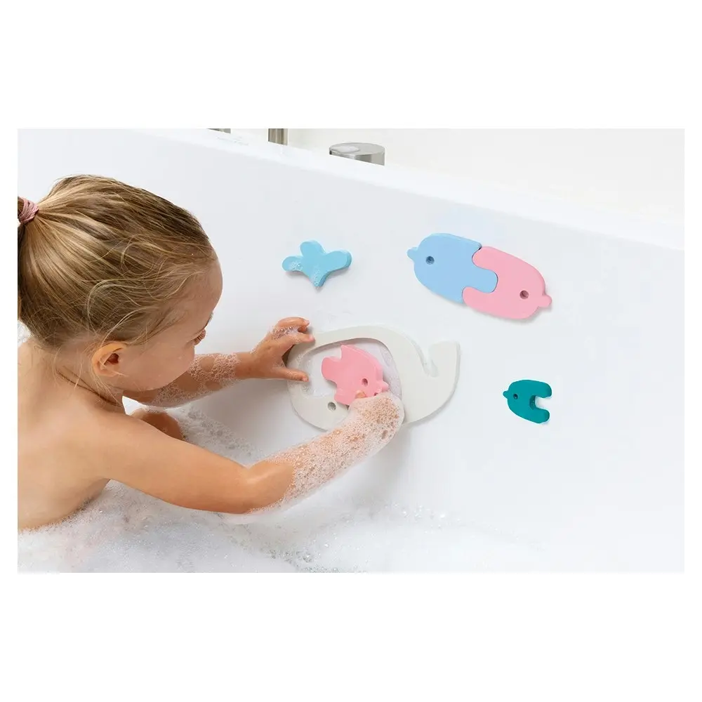 Quut Quutopia Bath Puzzle/Shower Animal Play Water Toys for Kids 10m+ Whale