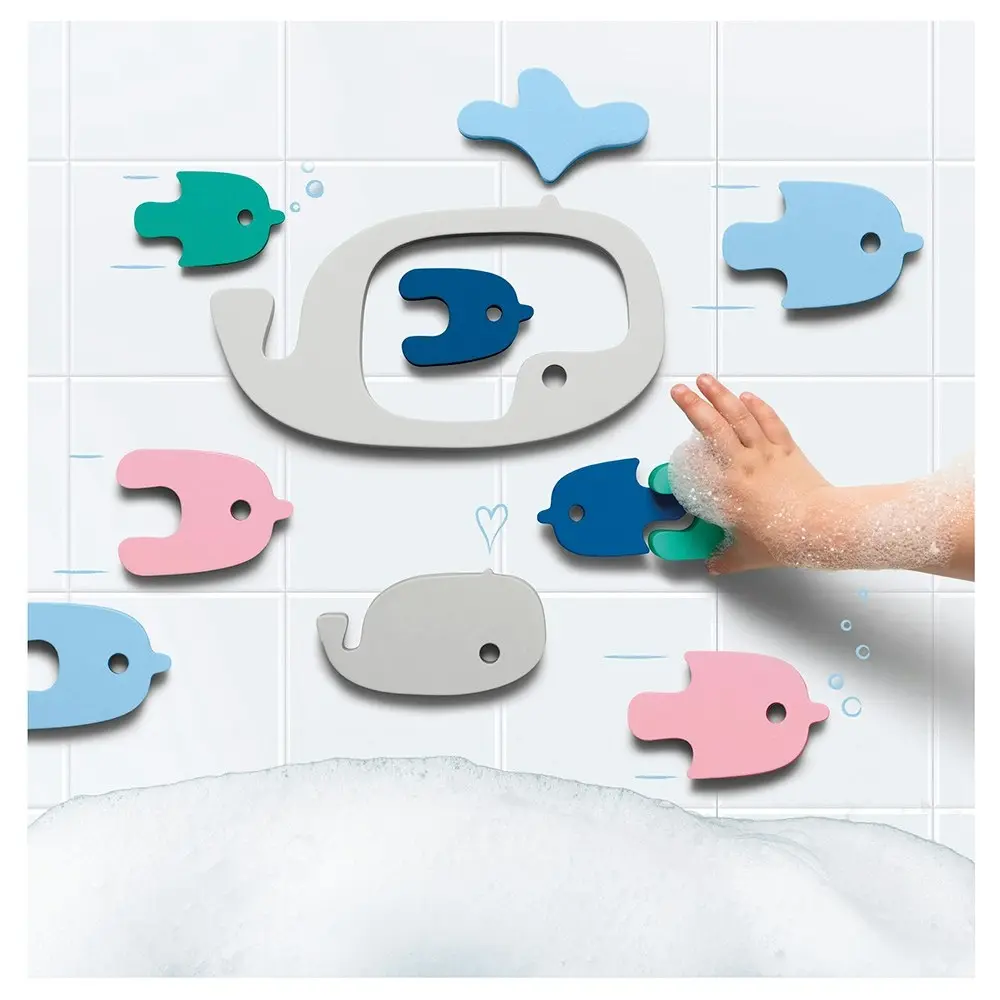 Quut Quutopia Bath Puzzle/Shower Animal Play Water Toys for Kids 10m+ Whale