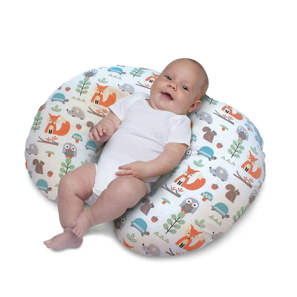 Chicco Boppy Support Pillow Breast Feeding Nursing/Infant Newborn Baby Woodland