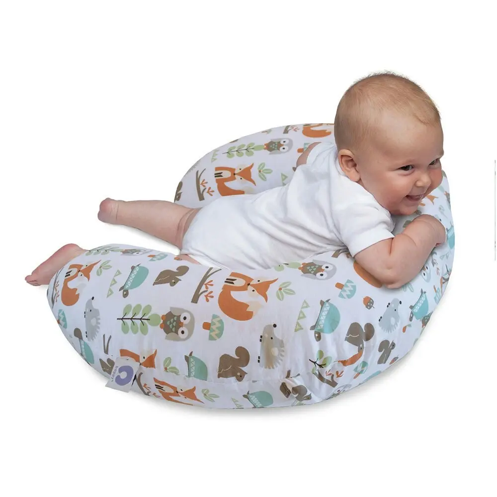 Chicco Boppy Support Pillow Breast Feeding Nursing/Infant Newborn Baby Woodland