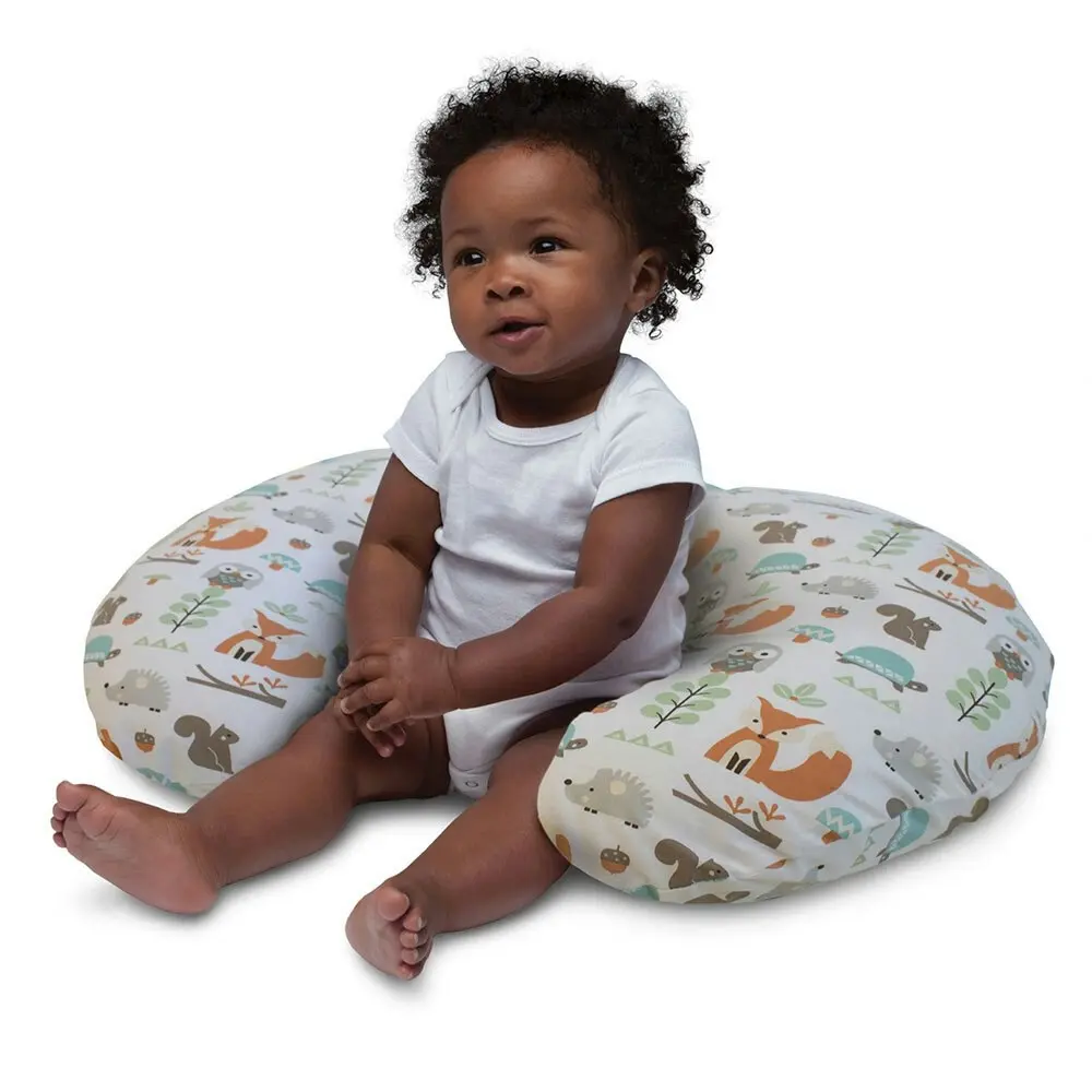 Chicco Boppy Support Pillow Breast Feeding Nursing/Infant Newborn Baby Woodland